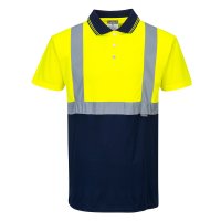 PORTWEST HI-VIS 2-TONE POLO SHIRT