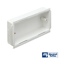 MT Odyssey 2 Gang Depth Adjustable Accessory Box White