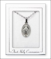 Silver Plated Necklet/Communion/Miraculous   (C68901)