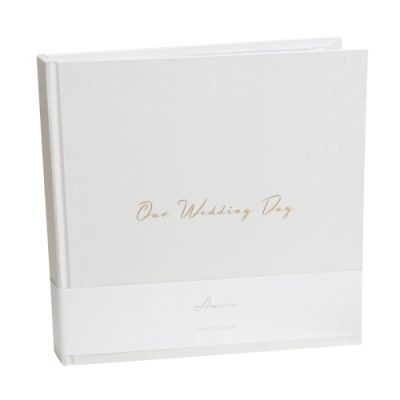 Amore Floral Grey Photo Album