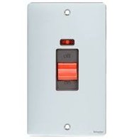 Schneider Tall Cooker Switch + Neon Polished Chrome blk|LV0701.0209