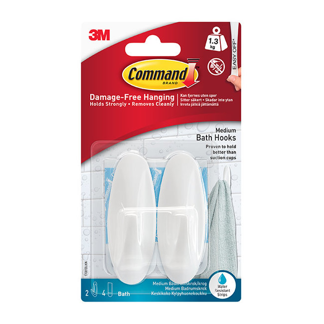 Command Shower Hooks Medium 17081B Wilsons Import, distribution and