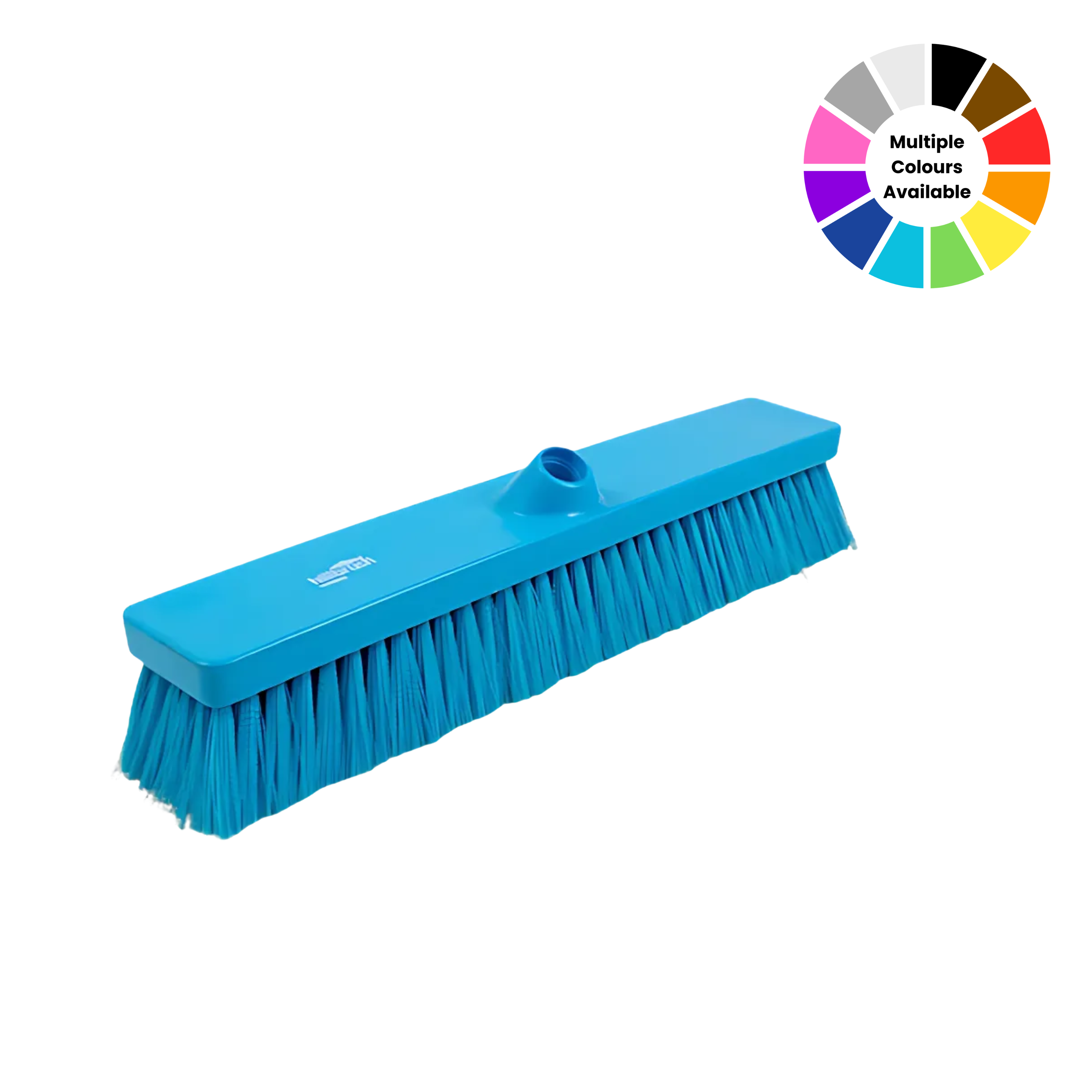 Flat Sweeping Broom, Medium, Polyester, 18"