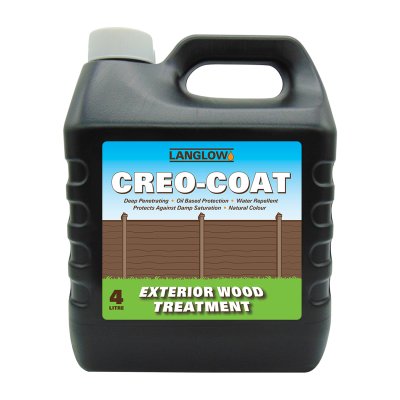 Langlow Creo-Coat 4Ltr Light Brown Wood Treatment