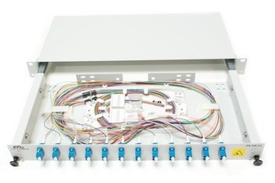 ODF 19" 1U 24xLC/PC (12xLCDX) SM Fully Loaded (OS2)
