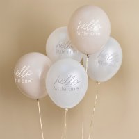 Neutral Baby Shower 12" Latex Balloons - Pack of 5