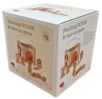 Stacking House and Lace-Up Game