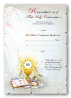 Communion Certificate/Symbolic   (C58213)