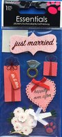 Just Married Essential Craft Sticker.