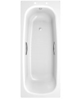 STRATA 1700X700MM SINGLE ENDED STEEL BATH - GRIPS & ANTI SLIP
