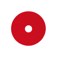 17" Floor Maintenance Pads, Red
