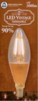 4W LED VINTAGE CANDLE  AMBER DIMMABLE LAMP 240 VOLT SES  300 LUMEN 2000K 15000 HOUR