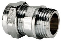 CHROME 28x1" 302 CHROME PLATED MALE COUPLING P902
