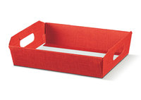 HAMPER TRAY LARGE 400x300x120mm RED