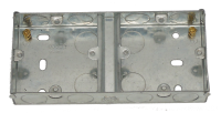 25mm 2 Gang Split Metal Box