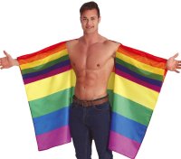 Rainbow Flag Cape 145 x 90cm