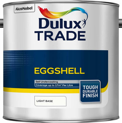 Dulux Trade Eggshell Light Base 2.5L Paint 5183376