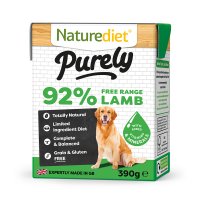 Naturediet Dog Purely Lamb Tray 18x390g