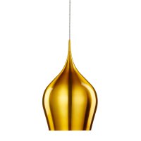 LARGE VIBRANT GOLD BELL PENDANT LIGHT