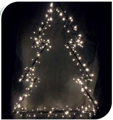 ELBT-0230WW GARDEN XMAS STAR 90CM C/W SPIKE,WW BATTERY OP (BOX 1)