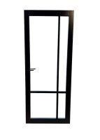BOSTON BLACK PRIMED CLEAR GLASS. DOOR SIZE: 80X32