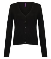 HENBURY LADIES LIGHTWEIGHT V NECK CARDIGAN