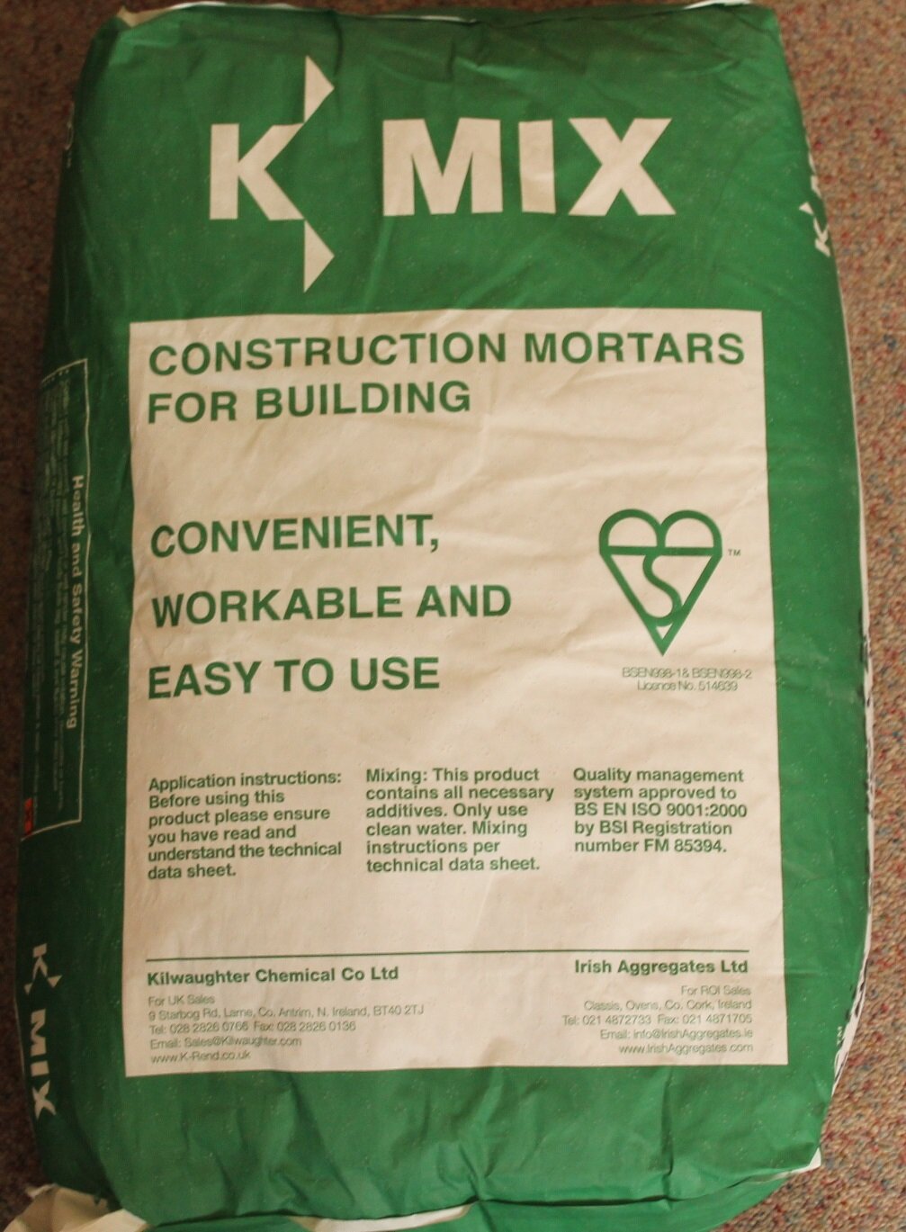 K Mix GP General Purpose Mortar / Render 25Kg (Just add water) Goodwins