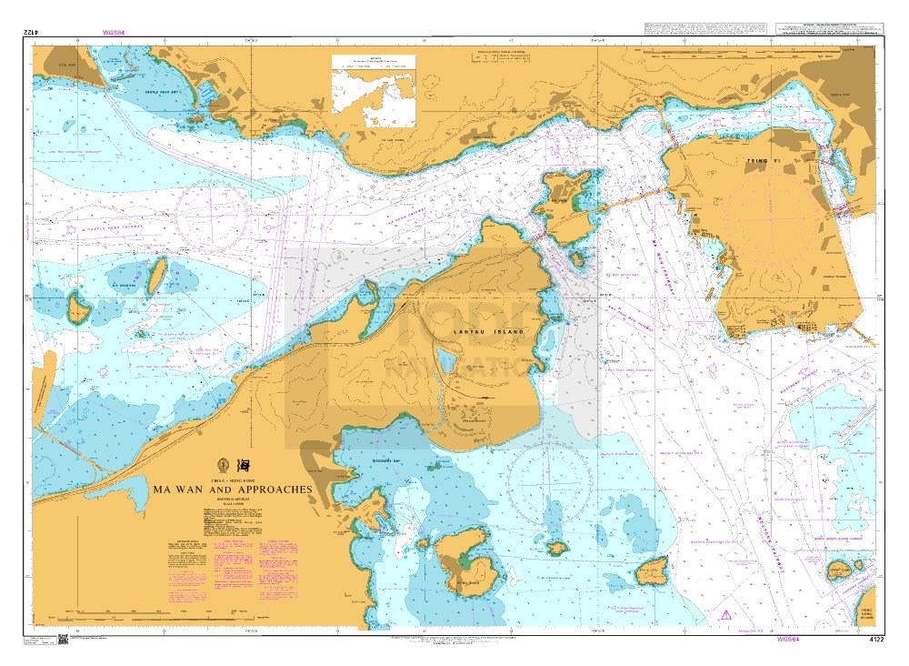 ADMIRALTY Chart - 4122 Hong Kong, Ma Wan and Approaches
