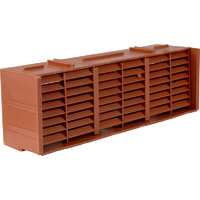 Airbrick Louvred 9x3 inch Red Terracotta