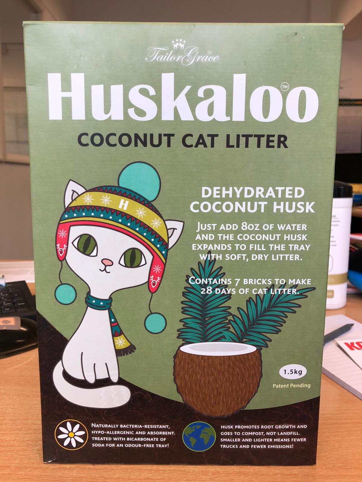Huskaloo Coconut Cat Litter 8 Week 1.5kg TrustPet