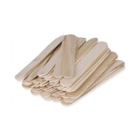 A tongue depressor is a flat, thin piece of wood, comes with 100 in a box.