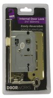 DoorWorks Mortice Lock Brass 63mm (2.5")