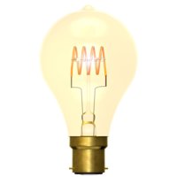 4W LED VINTAGE SOFT COIL HORIZONTAL FILAMENT GLS - BC, AMBER, 2200K