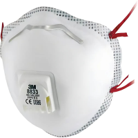 3M&trade; Disposable Respirator, FFP3, Valved, Each