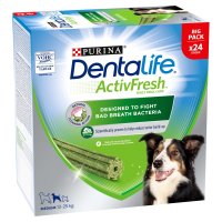 Purina Dentalife ActivFresh Medium Dog Treat Dental sticks 24x2