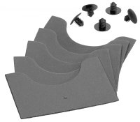 Splash Guard with fixing rivet