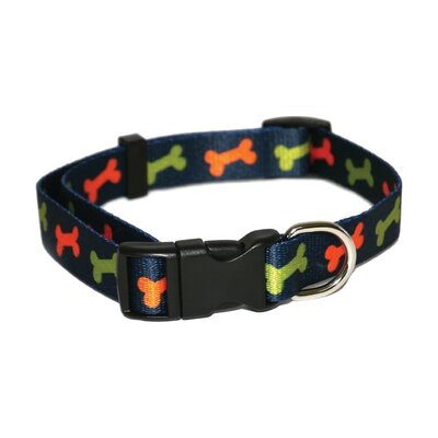 Rosewood Bone Dog Collar 36 - 51cm x 2cm