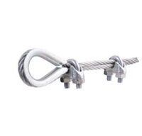 Wire Rope Clamps and Thimble Set Zinc 3mm