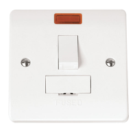 Click Mode 13A Switched Fused Spur + Neon White CMA652