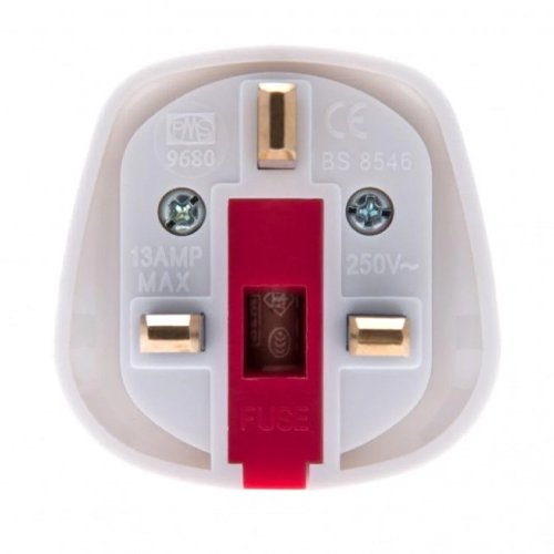 13A European Plug Adaptor - White | 978652 2