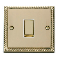 Georgian Brass 10A 1G 2W Switch