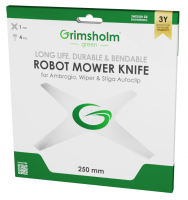 Grimsholm 25cm Replacement Robot Mower Blade - STIGA Autoclip | Ambrogio | Wiper