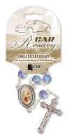 Car Rosary - Single Decade/Glass Pink   (63912)
