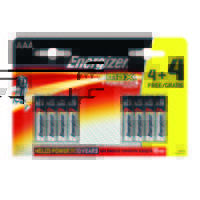Energizer Max AAA Batteries 4+4 Free