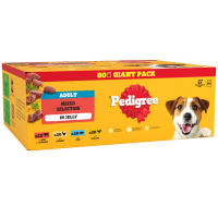 Pedigree Dog Pouches Mixed Selection in Jelly Mega Pack 80x100g