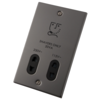 Black Nickel Shaver Socket