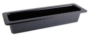 Black Melamine 2/4 Gastro Dish w/sf 530x162x100mm 3.5L