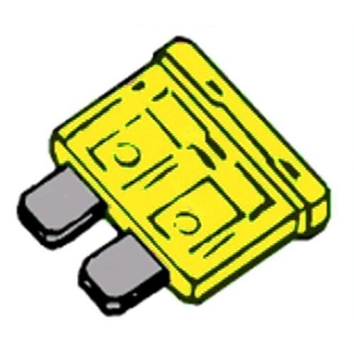 20 amp Standard Blade Fuse (Yellow) PK 50