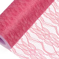 Lace Net On Roll Fuchsia - 15cm x 10m