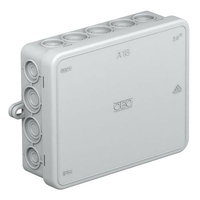 A18 JUNCTION BOX 125X100X40 WITH TERMINAL.